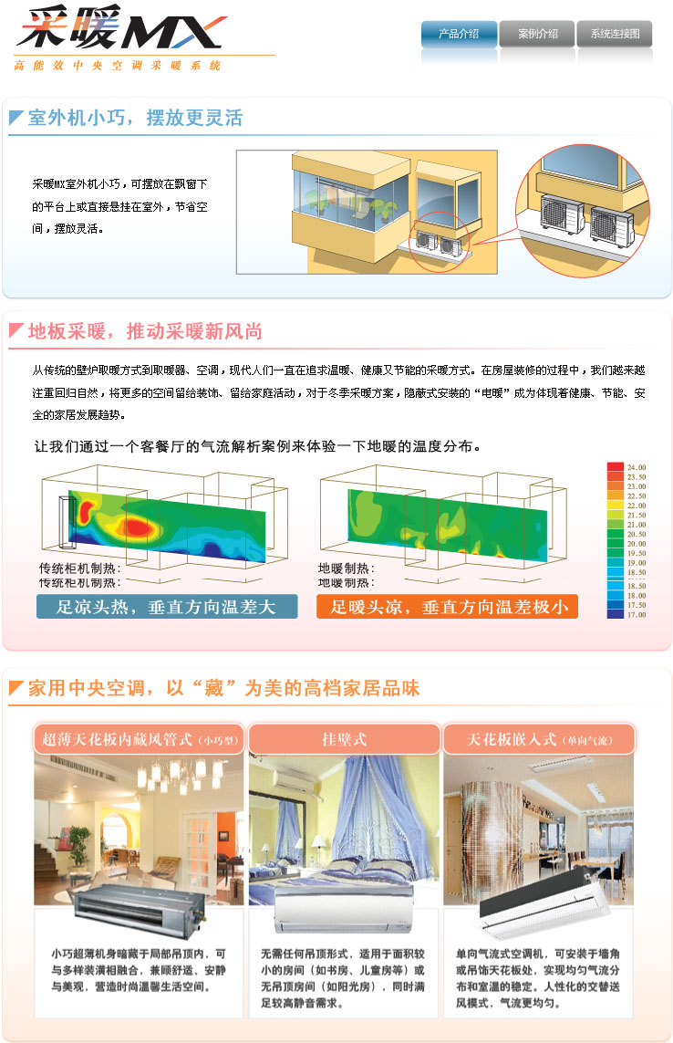 大金热泵采暖系统-采暖MX系列